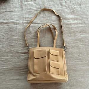 ABLE Structured Leather Tote